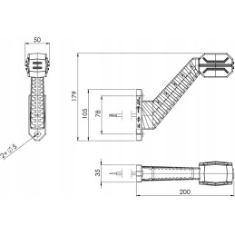 Right side marker lamp, three-function LED trailer
