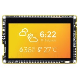 1 pcs x MIKROE - MIKROMEDIA 4 FOR KINETIS CAPACITIVE - Display: TFT, 4.3', 480x272, Illumin: LED, Interface: Ethernet,I2C