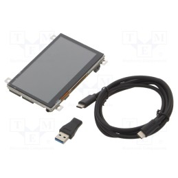 1 pcs x MIKROE - MIKROMEDIA 4 FOR STM32F4 CAP FPI W FRAME - Display: TFT, 4.3', 480x272, Illumin: LED, Interface: I2C, 3.3÷5VDC
