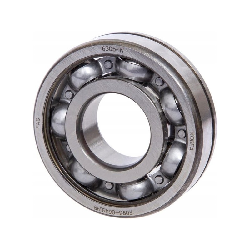 Ball bearing usually 25x62x17 mm ina fag 6305n
