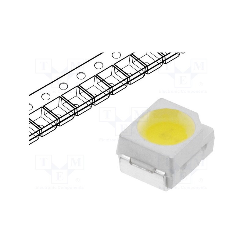 5 pcs x OPTOFLASH - OF-SMD3528WW - LED, SMD, 3528,PLCC2, white warm, 2100÷3000mcd, 120°, 20mA