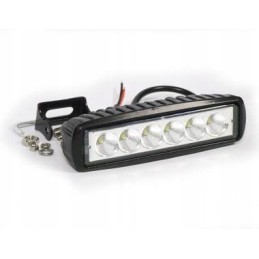 Rectangular LED work lamp with motor lighting