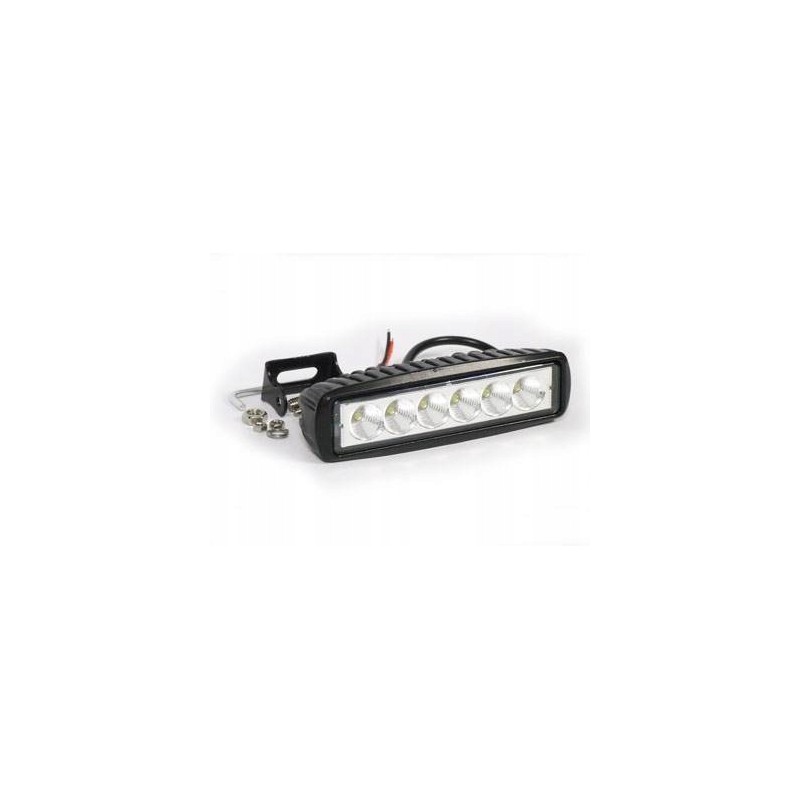 Rectangular LED work lamp with motor lighting