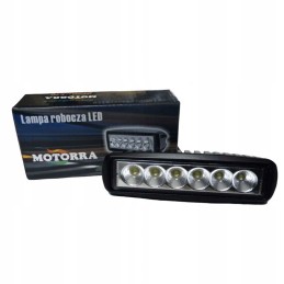 Rectangular LED work lamp with motor lighting