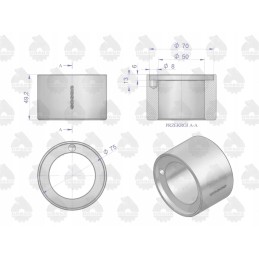 Front axle pin insert C 385 original Ursu