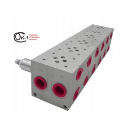 Valve plate block ng6 cetop 6 sections with valve