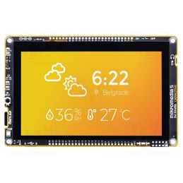 1 pcs x MIKROE - MIKROMEDIA 5 FOR KINETIS CAPACITIVE - Display: TFT, 5', 800x480, Illumin: LED, Controller: SSD1963