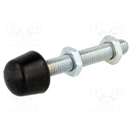1 pcs x ELESA+GANTER - GN 708.1-M8-68-B-ST - Clamping bolt, Thread: M8, Base dia: 14mm, Kind of tip: rounded