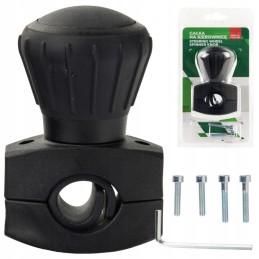 Black steering wheel knob, diameter 52mm