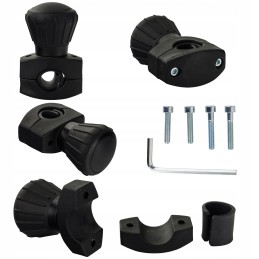 Black steering wheel knob, diameter 52mm