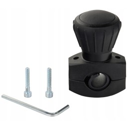 Black steering wheel knob, diameter 52mm