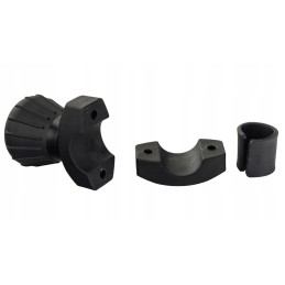 Black steering wheel knob, diameter 52mm