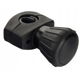 Black steering wheel knob, diameter 52mm