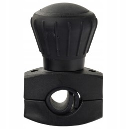 Black steering wheel knob, diameter 52mm