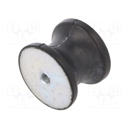 1 pcs x ELESA+GANTER - DVC.3-70-45-53-M12-70 - Vibration damper, M12, Ø: 70mm, rubber, L: 53mm, H: 12mm, 2894N