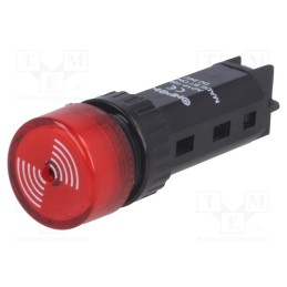 1 pcs x ONPOW - AD16-16M/24V - Signaller: sound, 80dB, Illumin: none, IP40, Ø16mm, max.5mm, plastic