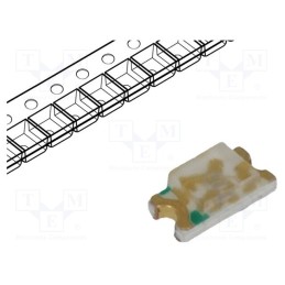 5 pcs x LUCKYLIGHT - LL-S192PGC-G5-1B - LED, SMD, 0603, green, 60÷180mcd, 1.6x0.8x0.6mm, 140°, 2.8÷3.8V