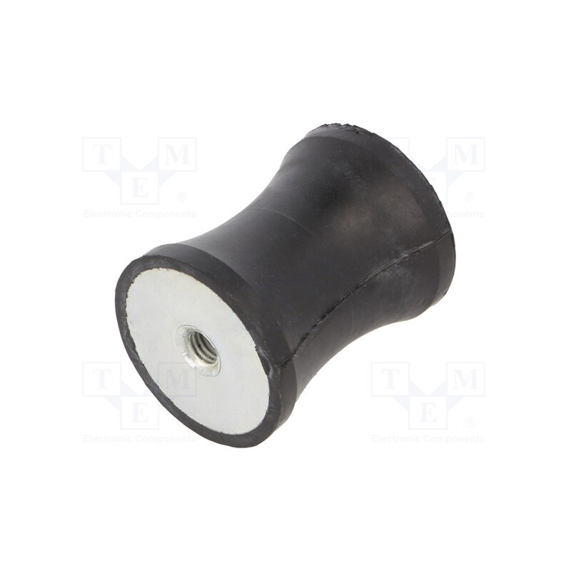 1 pcs x ELESA+GANTER - DVC.3-40-32-50-M8-70 - Vibration damper, M8, Ø: 40mm, rubber, L: 50mm, H: 8mm, 965N, 77N/mm