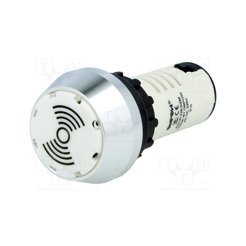 1 pcs x ONPOW - AD16-22ESSM/RG/220V - Signaller: sound, 80dB, Illumin: LED, 230V, IP40, Ø22mm, max.6mm