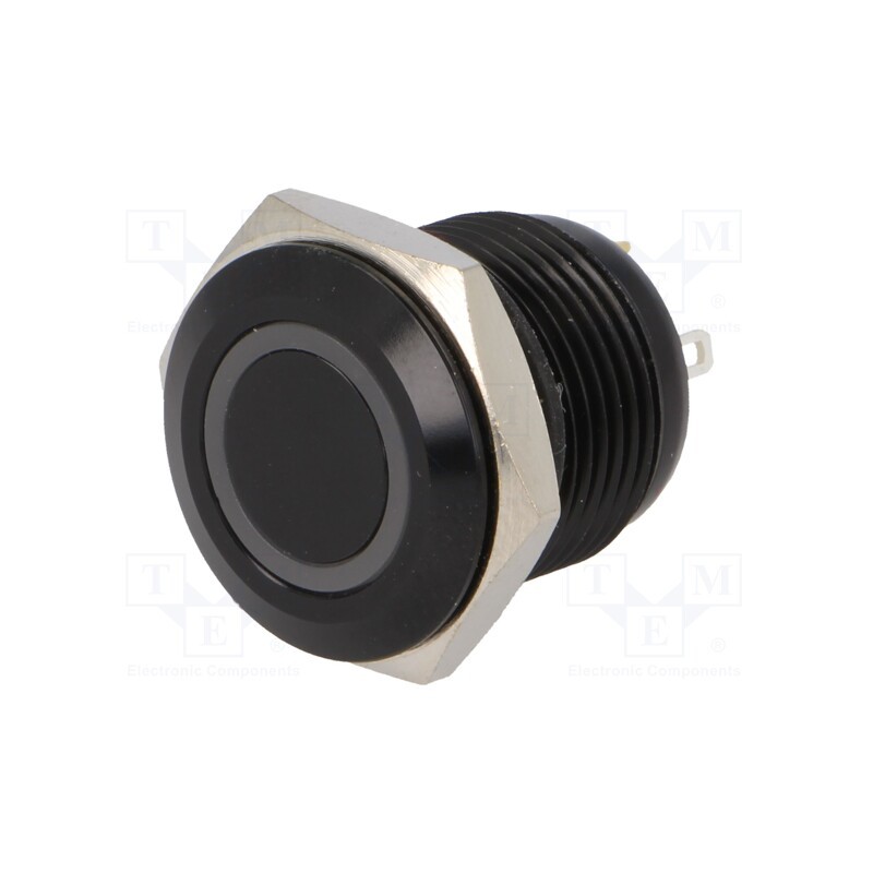 1 pcs x ONPOW - GQ16F-10E/J/B/24V/A - Switch: vandal resistant, Pos: 2, SPST-NO, 2A/36VDC, IP65, OFF-(ON)