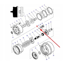 4301406m1 multiplier satellite wheel bushing