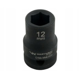 Hexagonal impact socket 1 2 12 mm crm