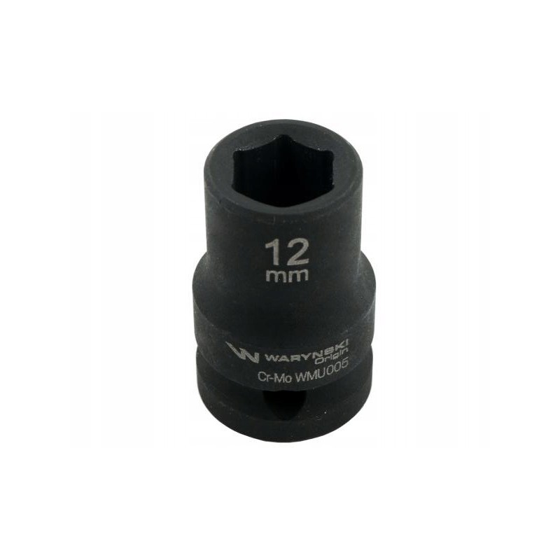 Hexagonal impact socket 1 2 12 mm crm