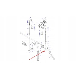 La321866650 swivel pin of the M16 adjusting rod