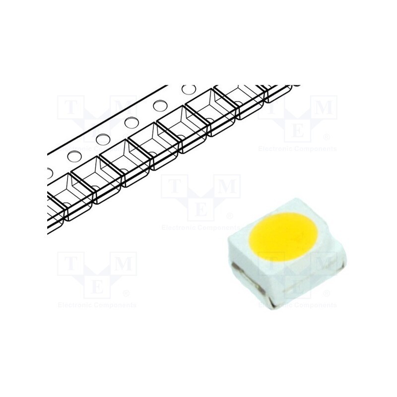 5 pcs x WAH WANG HOLDING - WW-WRA30TS-Q - LED, SMD, 3528,PLCC2, white warm, 1700÷2500mcd, 120°, 20mA