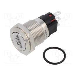 1 pcs x ONPOW - ONPOW6116F-11/S - Switch: vandal resistant, Pos: 2, SPDT, 0.5A/220VAC, IP40, ON-(OFF)