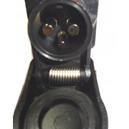 Electrical socket with 3 round plugs of different type c