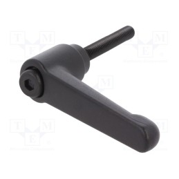 1 pcs x ELESA+GANTER - GN 300-78-M12-50-SW - Lever, adjustable, Thread len: 50mm, Lever length: 78mm