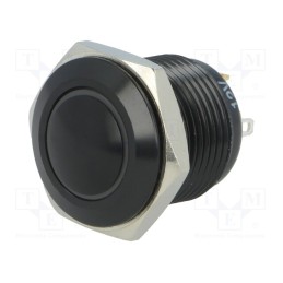 1 pcs x ONPOW - GQ16B-10E/J/G/12V/A - Switch: vandal resistant, Pos: 2, SPST-NO, 2A/36VDC, IP65, OFF-(ON)