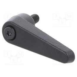 1 pcs x ELESA+GANTER - GN 101-14-M6-12-SW - Lever, adjustable, Thread len: 12mm, Lever length: 45mm
