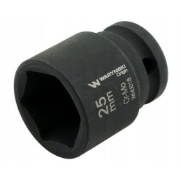 Hexagonal impact socket 1 2 25 mm crm