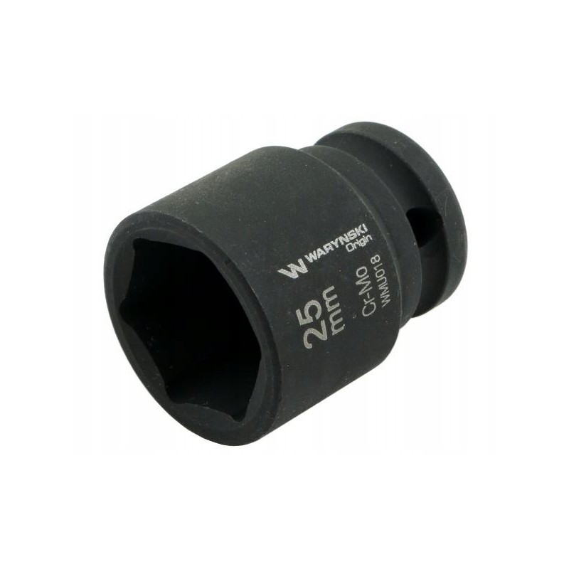 Hexagonal impact socket 1 2 25 mm crm