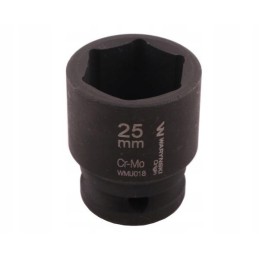 Hexagonal impact socket 1 2 25 mm crm