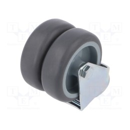 1 pcs x RADER - KMDA-TPA 75S - Transport wheel, Ø: 75mm, W: 50mm, H: 100mm, twin wheels,torsional