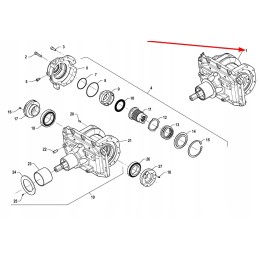 P5m31501029 differential lock housing complete