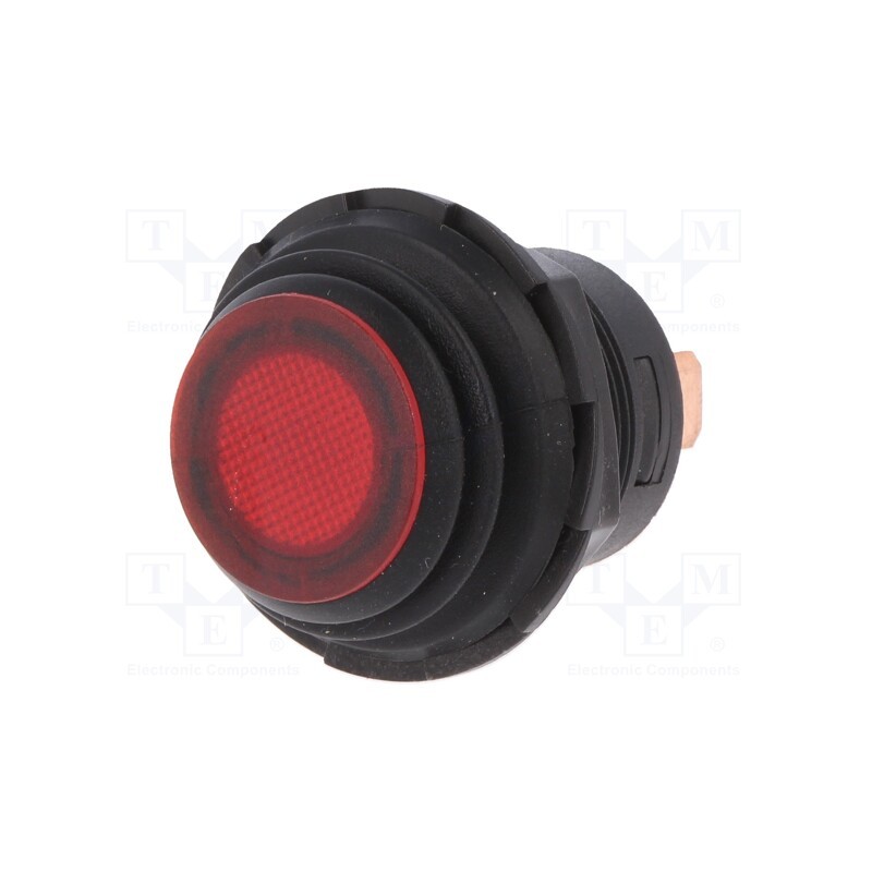 1 pcs x SCI - R13-553B2L-01 - Switch: push-button, Pos: 2, SPST, 10A/14VDC, OFF-ON, IP65, red