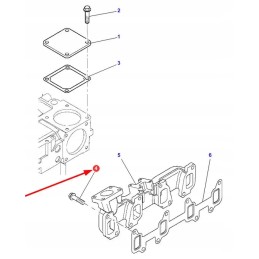 4222341m1 exhaust manifold bolt