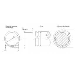 External retaining ring seeger z15 1000 pieces