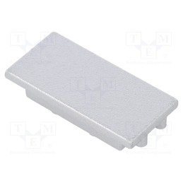 1 set x TOPMET - V4900040 -AS - Cap for LED profiles, silver, 2pcs, ABS, VARIO30-04