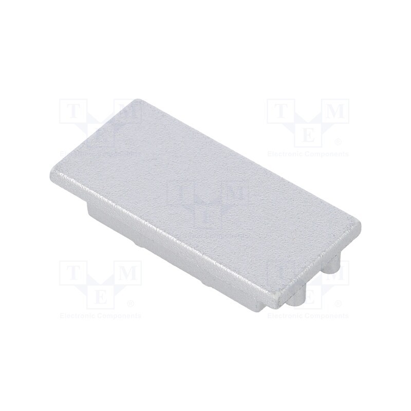 1 set x TOPMET - V4900040 -AS - Cap for LED profiles, silver, 2pcs, ABS, VARIO30-04