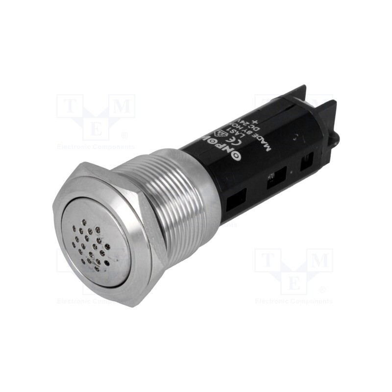 1 pcs x ONPOW - LAS1-AGQ-M-24V - Signaller: sound, 80dB, Illumin: none, IP50, Ø19mm, 1÷10mm, 360mW