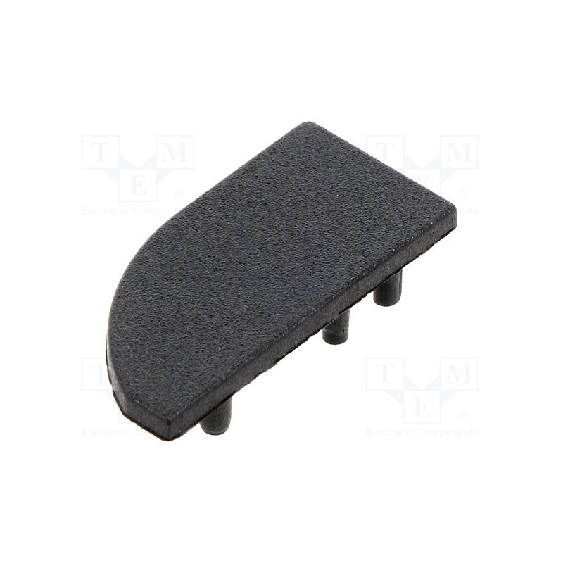 1 set x TOPMET - F9009902 -AS - Cap for LED profiles, black, 2pcs, ABS, WAY10