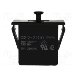 1 pcs x OMRON OCB - D2D-2100 - Switch: door, Pos: 2, SPST-NO + SPST-NC, 16A/250VAC, black, D2D