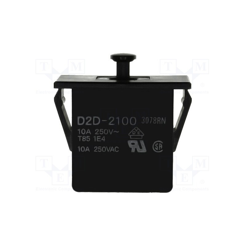 1 pcs x OMRON OCB - D2D-2100 - Switch: door, Pos: 2, SPST-NO + SPST-NC, 16A/250VAC, black, D2D