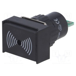 1 pcs x ONPOW - LAS1-AJ-B/24V - Signaller: sound, 75dB, Illumin: none, IP40, Ø16mm, max.6mm, plastic