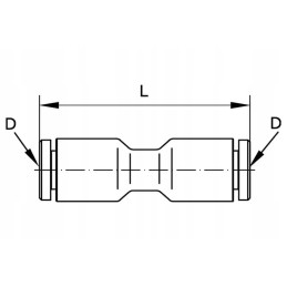 Sc10p straight plug connector 10